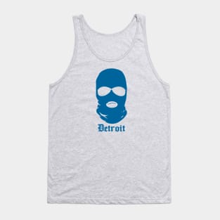 Vintage Detroit Villains Blue Ski Mask Tank Top